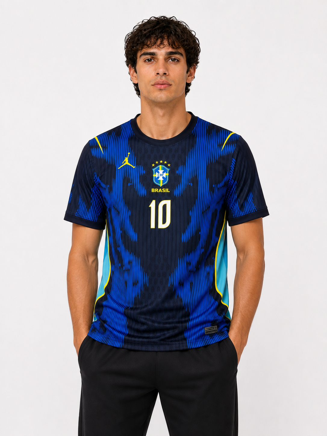 Brazil 26 Away Jersey Neymar Jr Embroidery