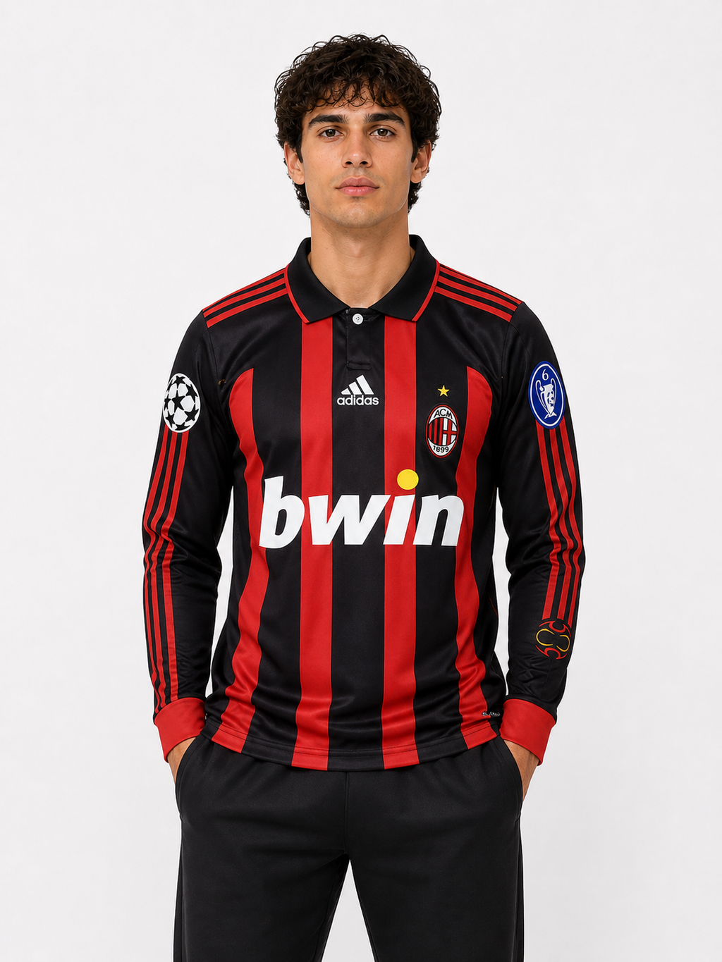 AC Milan Home Kaká #22 Retro 2006-07 Jersey