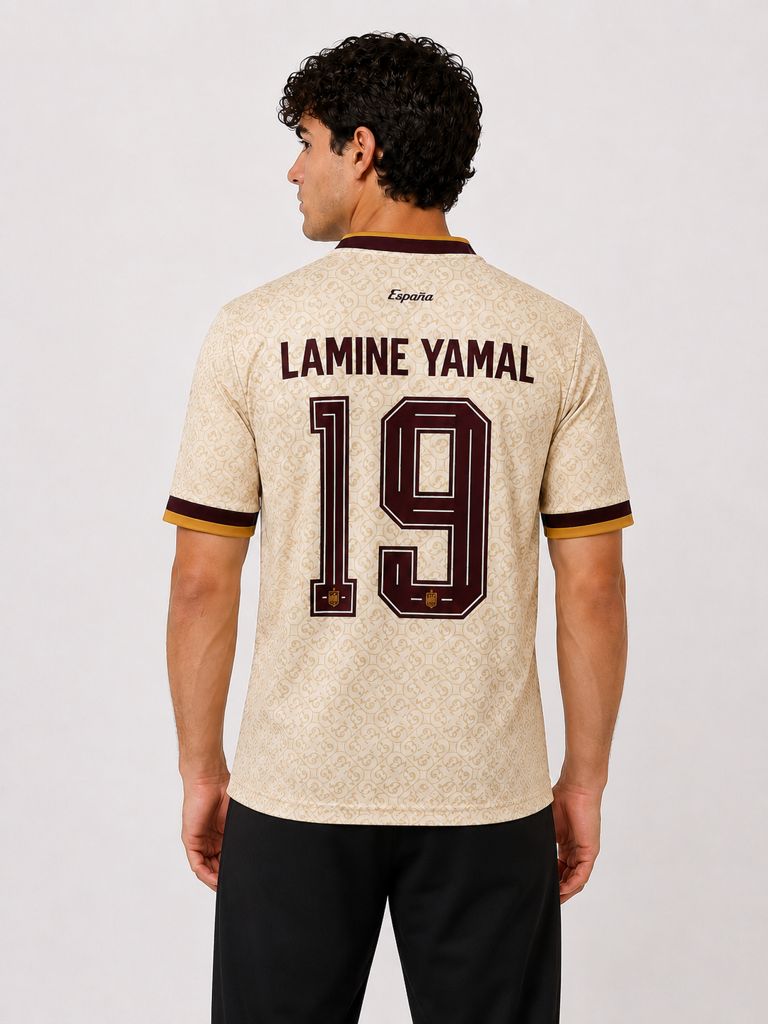 Spain 26 Away Jersey Lamine Yamal Embroidery