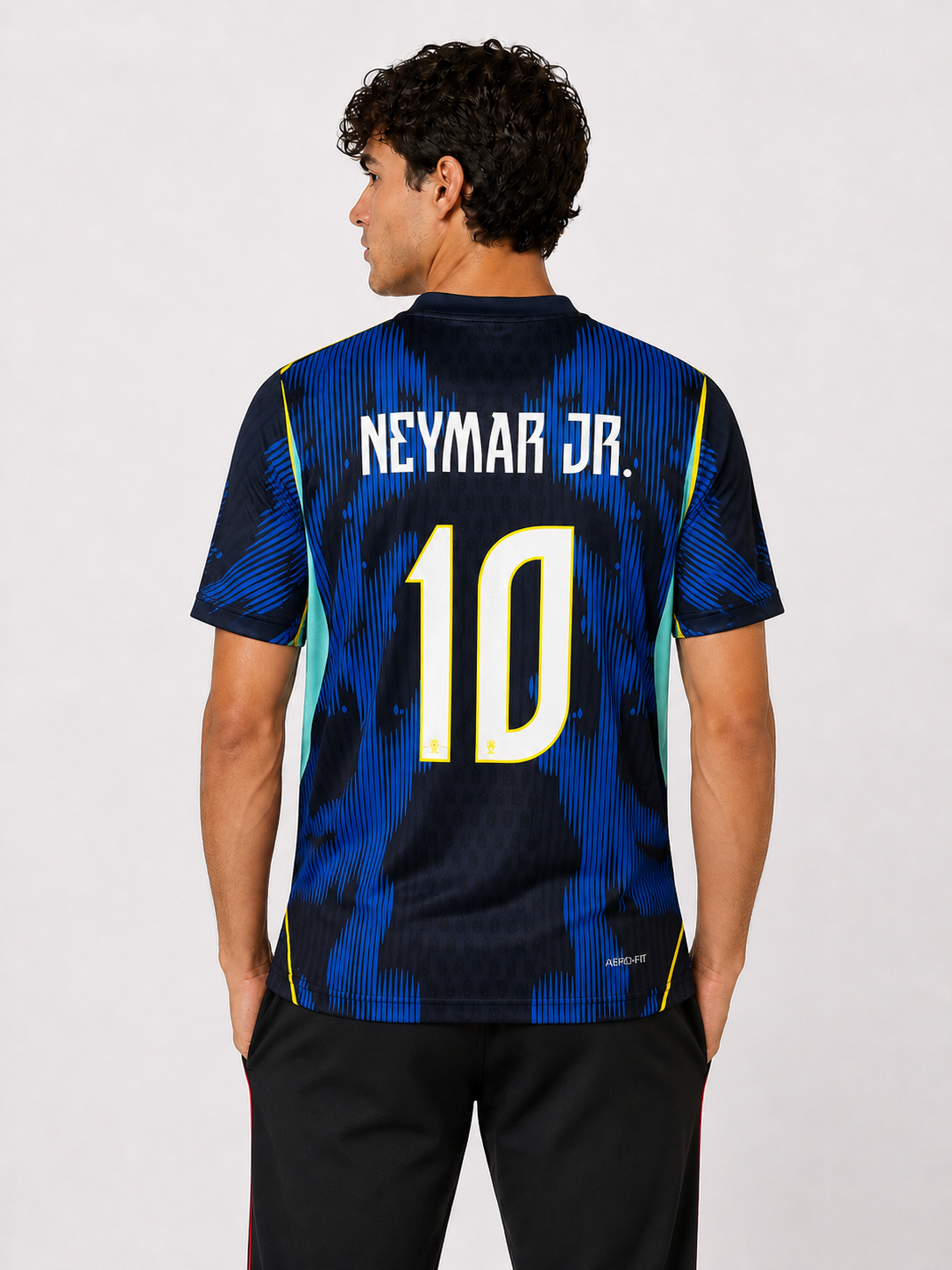 Brazil 26 Away Jersey Neymar Jr Embroidery