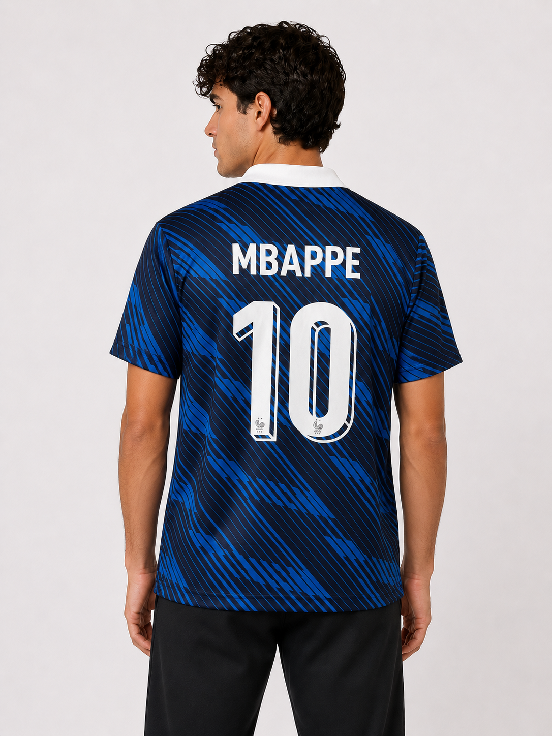 France 26 Home Jersey Mbappé Embroidery