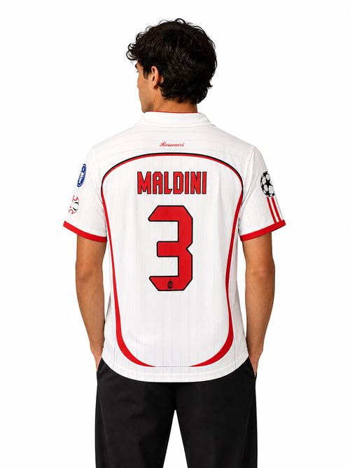 AC Milan Away Half Sleeve Jersey Maldini Sublimation